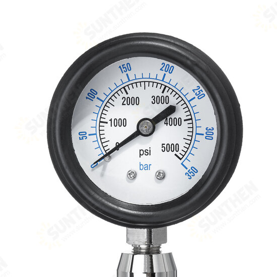 350 BAR Axial Hydraulic Pressure Gauge Test 40MPa 6000PSI Stainless Steel Indicator