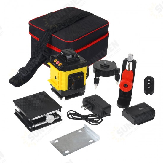 360° Rotary 16 Lines Self Leveling Laser Level 4D Green Beam Auto Measuring Tool