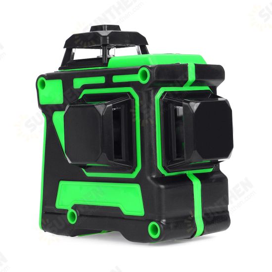 3D 12 Line Green Light Laser Level Digital Self Leveling 360° Rotary Measure