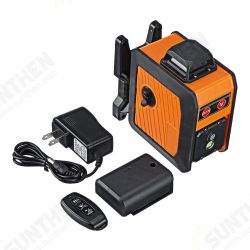 3D 12 Lines 360° Green Light Auto Laser Level Horizontal & Vertical Cross Build Tool Measuring Tools with Remote Control 3D 12 Lines 360° Green Light Auto Laser Level Horizontal & Vertical Cross Build Tool Measuring Tools with Remote Control