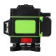 3D Laser Level 12 Lines Green Light 360° Self-levelling Rotary Cross-Line Laser EU Plug