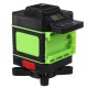 3D Laser Level 12 Lines Green Light 360° Self-levelling Rotary Cross-Line Laser EU Plug