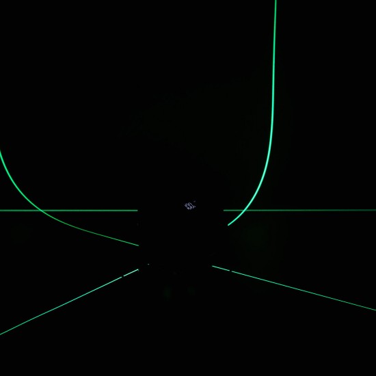 3D Laser Level 12 Lines Green Light 360° Self-levelling Rotary Cross-Line Laser EU Plug
