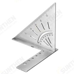 45+90 Degree Mitre Angle Measuring Square Gauge Stainless Steel Woodworking Scribe Mark Line Ruler Carpenter Layout Measuring Tools 45+90 Degree Mitre Angle Measuring Square Gauge Stainless Steel Woodworking Scribe Mark Line Ruler Carpenter Layout Measuring Tools