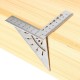 45+90 Degree Mitre Angle Measuring Square Gauge Stainless Steel Woodworking Scribe Mark Line Ruler Carpenter Layout Measuring Tools