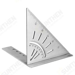 45+90 Degree Mitre Angle Measuring Square Gauge Stainless Steel Woodworking Scribe Mark Line Ruler Carpenter Layout Measuring Tools 45+90 Degree Mitre Angle Measuring Square Gauge Stainless Steel Woodworking Scribe Mark Line Ruler Carpenter Layout Measuring Tools