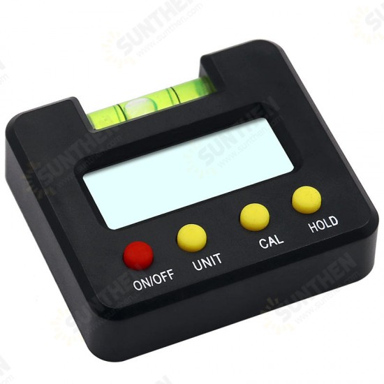 4x90 Degree Mini Digital Inclinometer With Magnetic With Blister Level Gauge 0.1 Degree Resolution