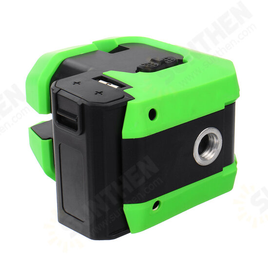 5 Lines USB Laser Level 360° Rotatable Self-Leveling Indoor Outdoor Green Light Horizontal Vertical Measuring Instruments