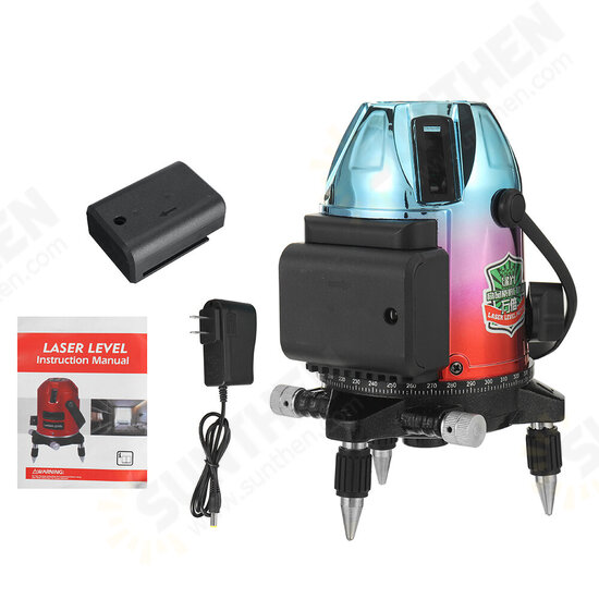 5-line Green Light Laser Level 360° Electroplating Multi-color Shell Laser Level with Base 5-line Green Light Laser Level 360° Electroplating Multi-color Shell Laser Level with Base