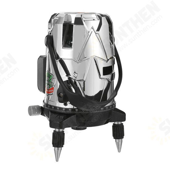 5-line Green Light Laser Level 360° Electroplating Multi-color Shell Laser Level with Base 5-line Green Light Laser Level 360° Electroplating Multi-color Shell Laser Level with Base