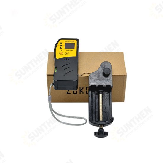50 M Detection Distance Red Laser Level Crosshair Receiver Or Detector With Clamp