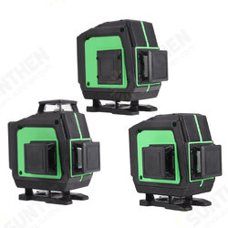 8/12/16 Line 360° 4D Horizontal Vertical Cross Green Light Laser Level Self-Leveling Measure Super Powerful Laser Beam
