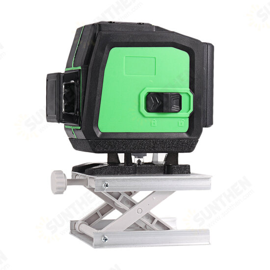 8/12/16 Line 360° 4D Horizontal Vertical Cross Green Light Laser Level Self-Leveling Measure Super Powerful Laser Beam