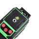 8/12/16 Line 360° 4D Horizontal Vertical Cross Green Light Laser Level Self-Leveling Measure Super Powerful Laser Beam