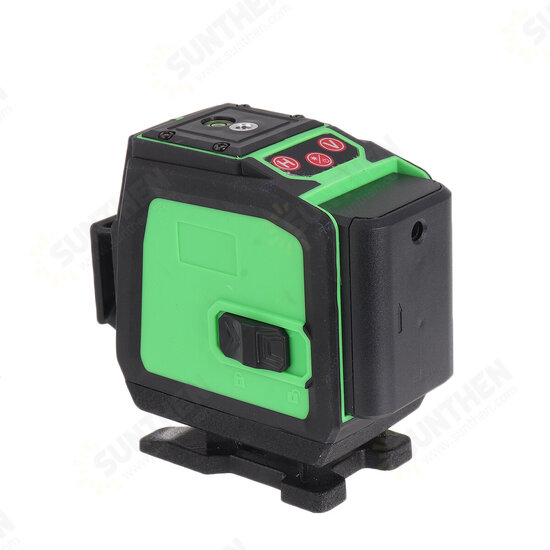 8/12/16 Line 360° 4D Horizontal Vertical Cross Green Light Laser Level Self-Leveling Measure Super Powerful Laser Beam