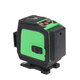 8/12/16 Line 360° 4D Horizontal Vertical Cross Green Light Laser Level Self-Leveling Measure Super Powerful Laser Beam