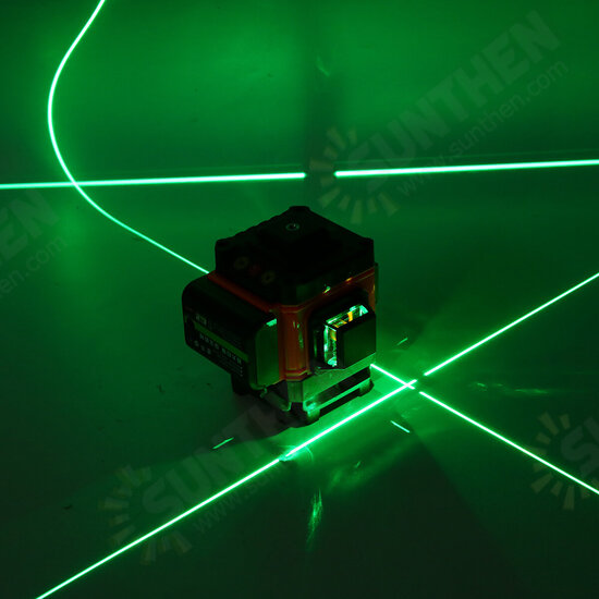 8/12/16 Line 360° Green Light Laser Level Horizontal Vertical Cross App Control