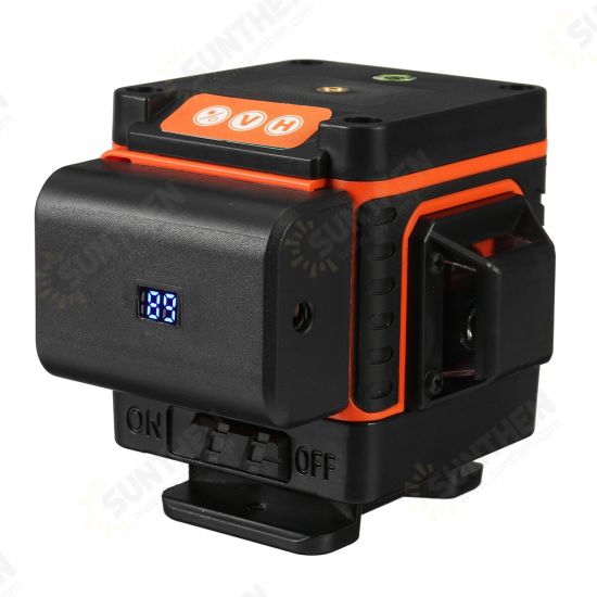 8/12/16 Line Digital Laser Level Green Light Self Leveling 360° Rotary