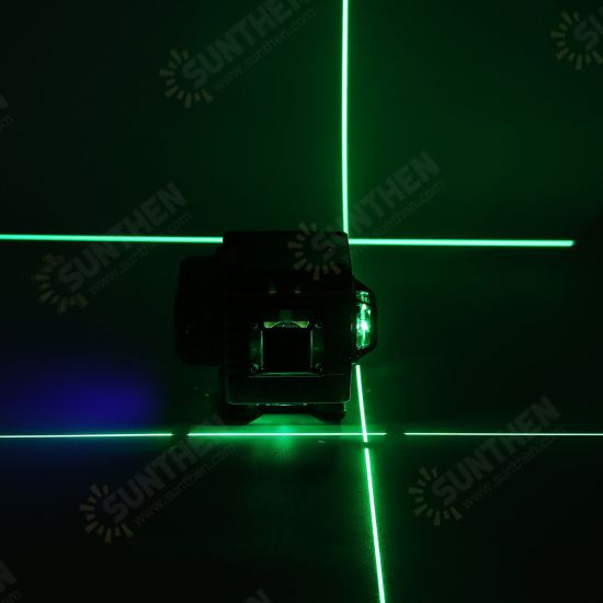 8/12/16 Line Digital Laser Level Green Light Self Leveling 360° Rotary