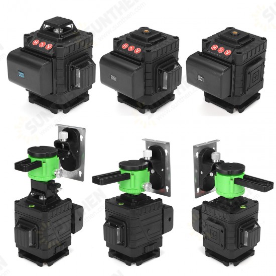 8/12/16 Line Laser Level Green Light Auto Self Leveling Cross 360° Measuring