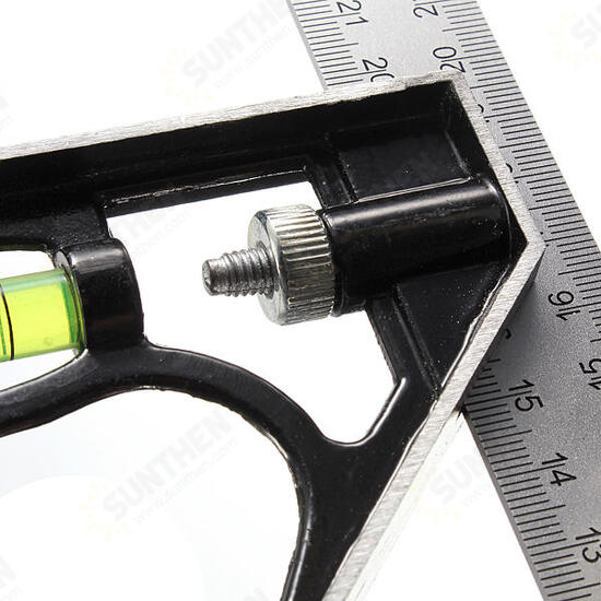 Adjustable 300mm Engineer Combination Try Square Set Right Angle Guide