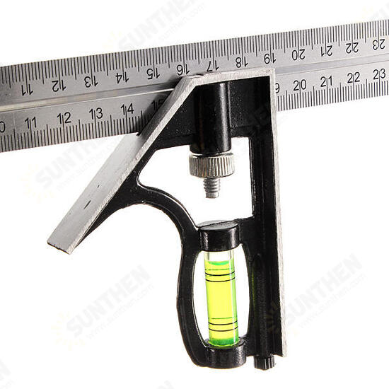 Adjustable 300mm Engineer Combination Try Square Set Right Angle Guide