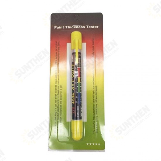 Auto Paint Coating Thickness Detector Paint Thickness Gauge for Car Tool Crash Checking Meter with Magnetic Tip Scale Auto Paint Coating Thickness Detector Paint Thickness Gauge for Car Tool Crash Checking Meter with Magnetic Tip Scale
