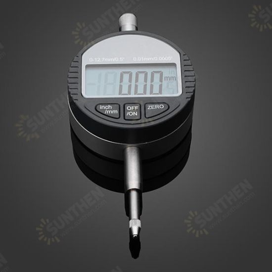 0-12.7mm/0.5inch 0.01mm Digital Dial Indicator Electronic Dial Gauge