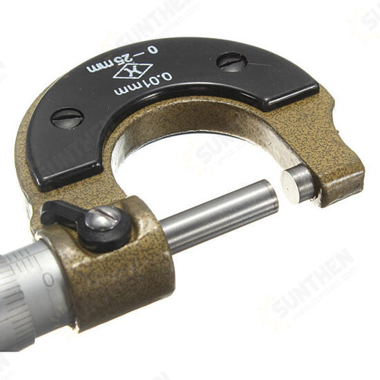 0-25mm 0.01mm Metric Diameter Micrometer Gauge Caliper Tool