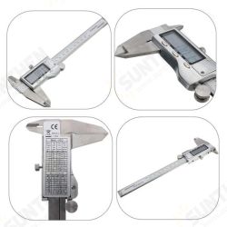 150mm 6 inch LCD Digital Stainless Caliper Guage Metric Conversion & Zero Buttons 150mm 6 inch LCD Digital Stainless Caliper Guage Metric Conversion & Zero Buttons