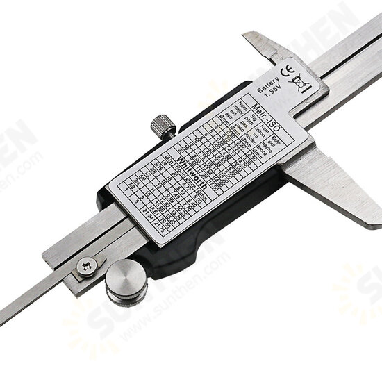 150mm Stainless Steel LCD Screen Display Digital Caliper 6 Inch Fraction / MM / Inch High Prec