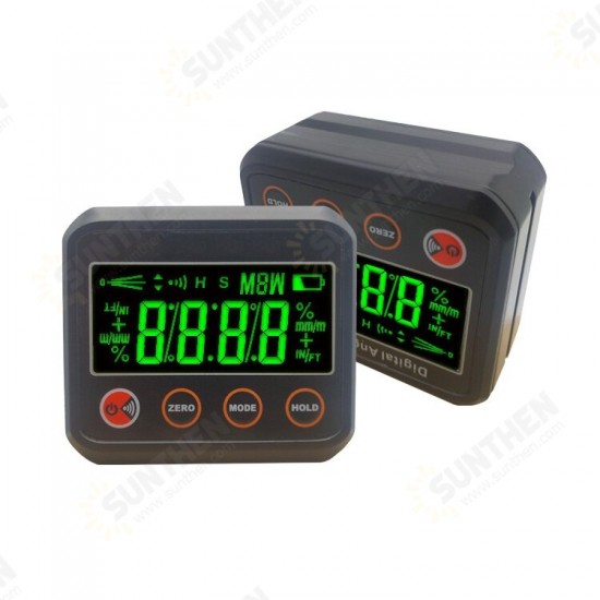 DL1912 4 x 90° Digital Protractor Angle Finder Bevel Box with Magnetic Base and Backlight for Woodworking Measurement Tool DL1912 4 x 90° Digital Protractor Angle Finder Bevel Box with Magnetic Base and Backlight for Woodworking Measurement Tool