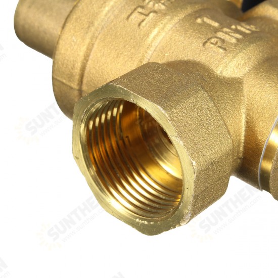 DN20 NPT 3/4inch Adjustable Brass Water Pressure Regulator Reducer with Gauge Meter DN20 NPT 3/4inch Adjustable Brass Water Pressure Regulator Reducer with Gauge Meter