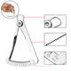 Degree Gauge Jewelry Inside Caliper 10mm Thickness Measuring Capacity Stainless 4inch Thickness Gauge