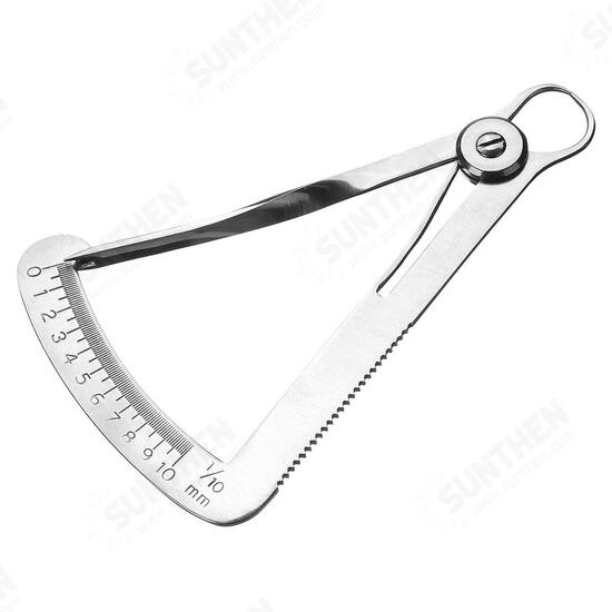 Degree Gauge Jewelry Inside Caliper 10mm Thickness Measuring Capacity Stainless 4inch Thickness Gauge