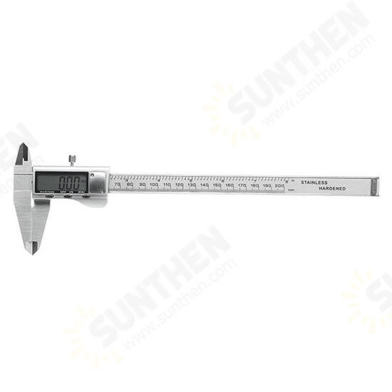 Digital Caliper 0-200mm 0.01mm Stainless Steel Electronic Vernier Caliper Metric/Inch Measuring Tool