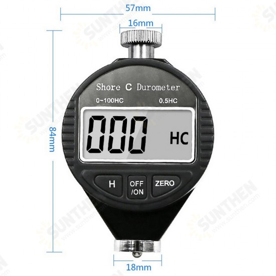 Digital Durometer Shore Hardness Tester High Precision with Automatic Zero Function Portable and Suitable for High Hardness Objects