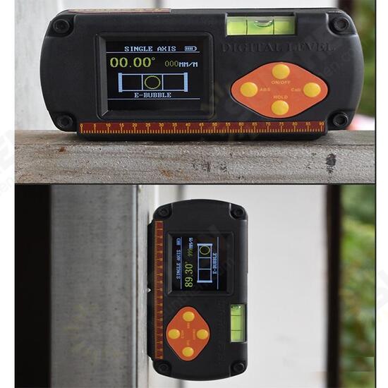 Digital Protractor Inclinometer Dual Axis Level Measure Box Angle Ruler Elevation Meter DAX Digital Level With Magnetic Base Accuracy LV-DAX 0.1Degree