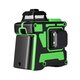 Dual Battery Self Leveling 360° Rotary 12 Lines Laser Level Green Light Infrared Laser Outdoor Strong Light Level 3D