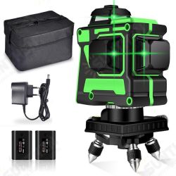 Dual Battery Self Leveling 360° Rotary 12 Lines Laser Level Green Light Infrared Laser Outdoor Strong Light Level 3D Dual Battery Self Leveling 360° Rotary 12 Lines Laser Level Green Light Infrared Laser Outdoor Strong Light Level 3D