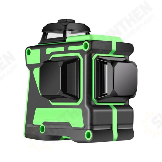 Dual Battery Self Leveling 360° Rotary 12 Lines Laser Level Green Light Infrared Laser Outdoor Strong Light Level 3D