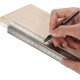 High-Precision Scale Ruler T-Type Hole Ruler Stainless Woodworking Scribing Mark Line Gauge Carpenter Measuring Tool High-Precision Scale Ruler T-Type Hole Ruler Stainless Woodworking Scribing Mark Line Gauge Carpenter Measuring Tool