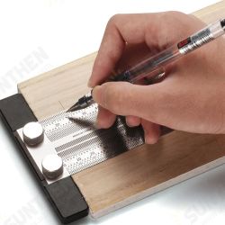 High-Precision Scale Ruler T-Type Hole Ruler Stainless Woodworking Scribing Mark Line Gauge Carpenter Measuring Tool High-Precision Scale Ruler T-Type Hole Ruler Stainless Woodworking Scribing Mark Line Gauge Carpenter Measuring Tool