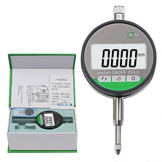 IP54 Oil-proof Digital Micrometer 0.001mm Electronic Micrometer Metric/Inch 0-12.7mm /0.5inchPrecision Dial Indicator Gauge Met