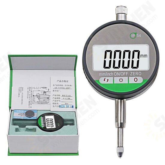 IP54 Oil-proof Digital Micrometer 0.001mm Electronic Micrometer Metric/Inch 0-12.7mm /0.5inchPrecision Dial Indicator Gauge Met