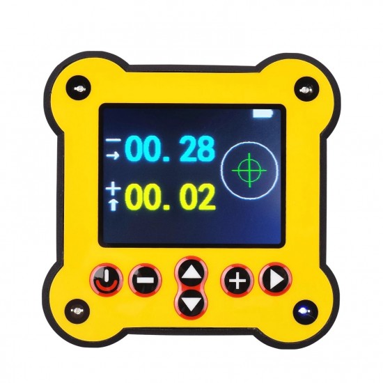 L1680 0.02° 2.4 Inch Color Screen Dual-axis Digital Protractor Electronic Level Box Angle Meter with Magnetic Base and Indicator Measuring Tools