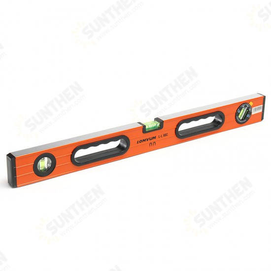 600mm High Precision Spirit Level Magnetic High Bearing Ruler Lever Bubbles Horizontal Ruler Level