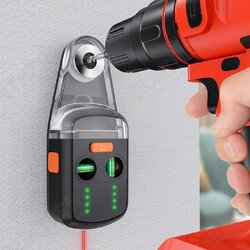 Laser Level Support Drill Dust Collector Electric Vacuum Suction Tool Two Bubbles L-Shape Bracket, Drilling BOX Support Laser Level Support Drill Dust Collector Electric Vacuum Suction Tool Two Bubbles L-Shape Bracket, Drilling BOX Support