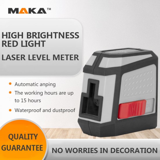 MK-113P Green/Red Cross Wire Laser Level Self-Leveling Vertical and Horizontal Line
