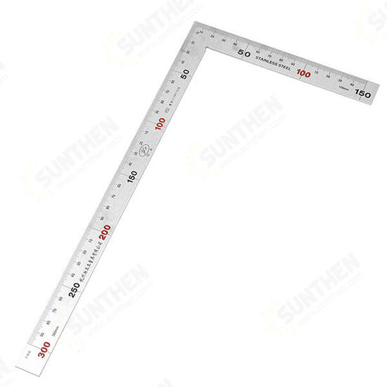 300mm/600mm 90 Degree Stainless Steel Square Ruler